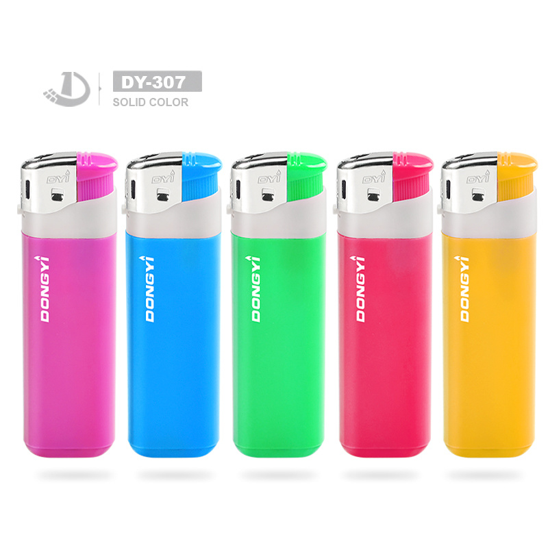Dy-307 Wholesale Promotional Cheap Plastic Electronic Disposable Gas Lighter