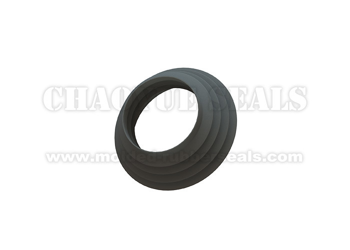 Customized 160 - 200 Mm Black Nitrile Buna-N Rubber Bellow Seal For Papermaking Equipment