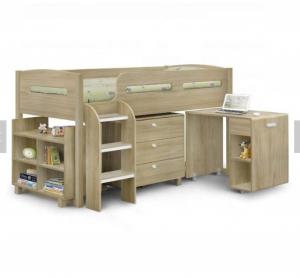 Factory Cheap Price Latest Design Kids Bunk Bed With Desk And