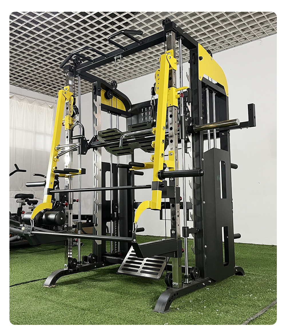 Smith Machine Commercial Fitness Equipment Functional Trainer Smith Machine Squat Rack Multi-Function Machine