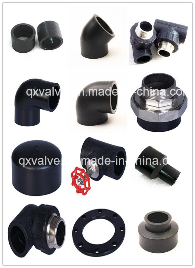 HDPE Pipe and Fittings Butt Fusion Reducing Tee Black SDR11 Pn16