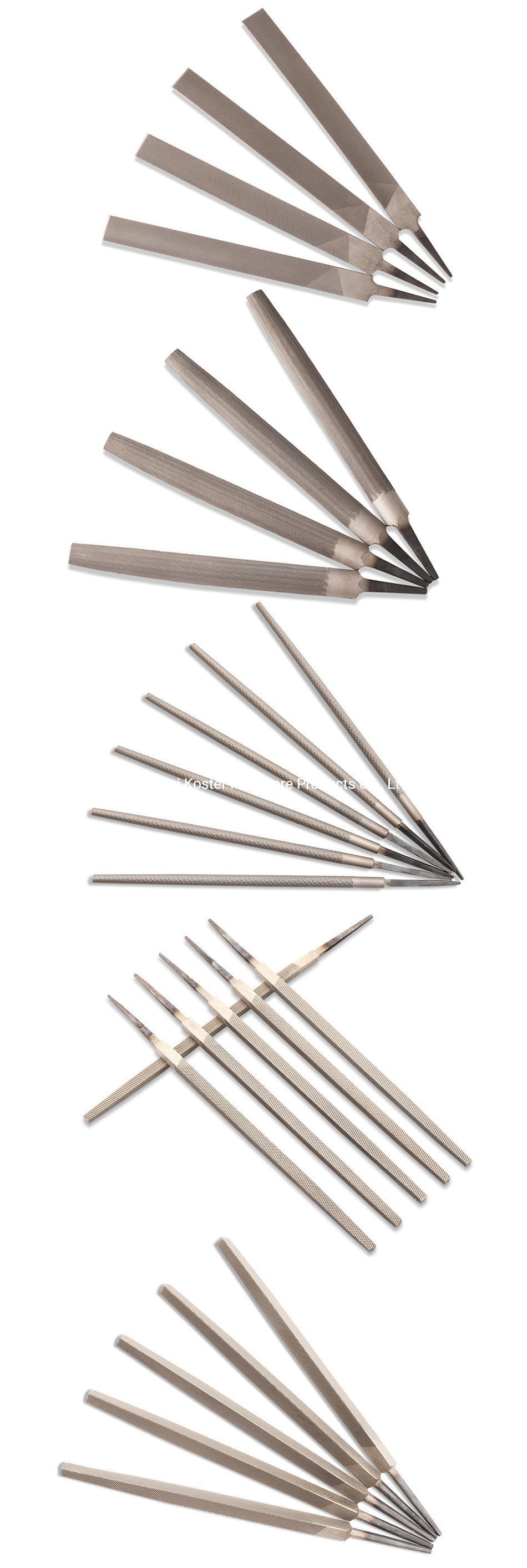 Flat Type Steel Files T10 T12 Size 6 8 10 13 Inch Bastard Second Smooth Single Double Cut Tooth Engineer&prime; S Hand Tools
