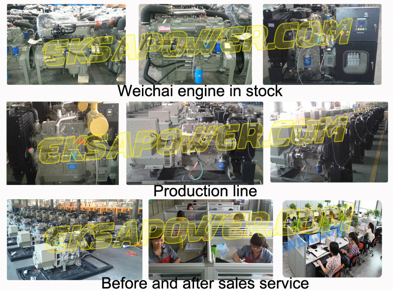Hot sell 100KVA Weichai engine diesel generator sets by EKSApower