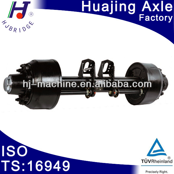 16Ton trailer Axle Assembly with 2 air chamber and decks