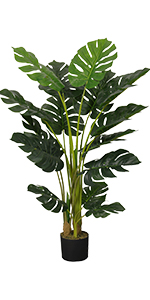 artificial monstera plant fake monstera tree monstera deliciosa plant indoor decor tall