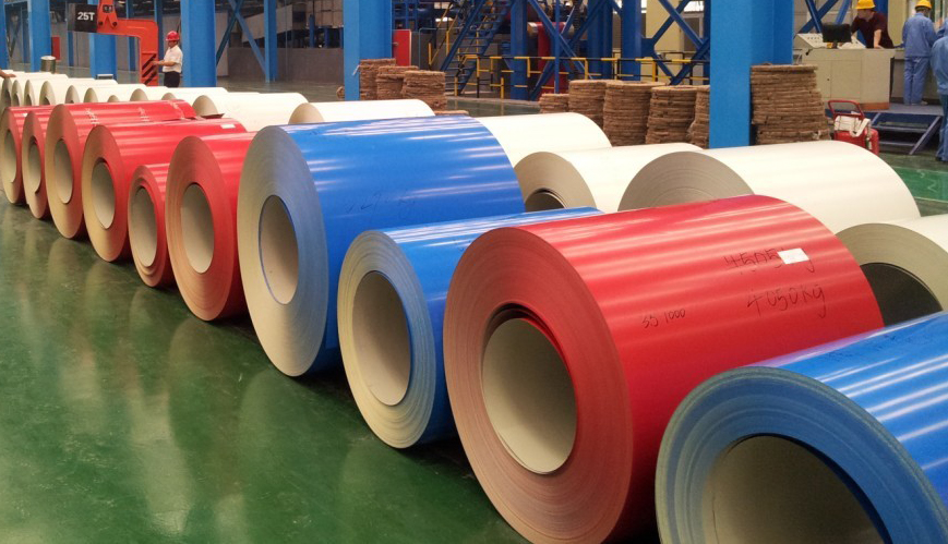 RAL No.3013 DX51D PPGL Steel Coil 0.3mm Hot Dipped Color Coated For Agriculture Industry 0
