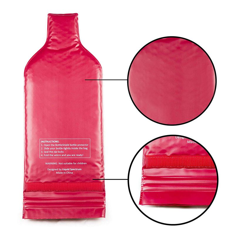 Bulk plastic pvc bubble beer chiller cooler skin bags liquor bottle protector bags