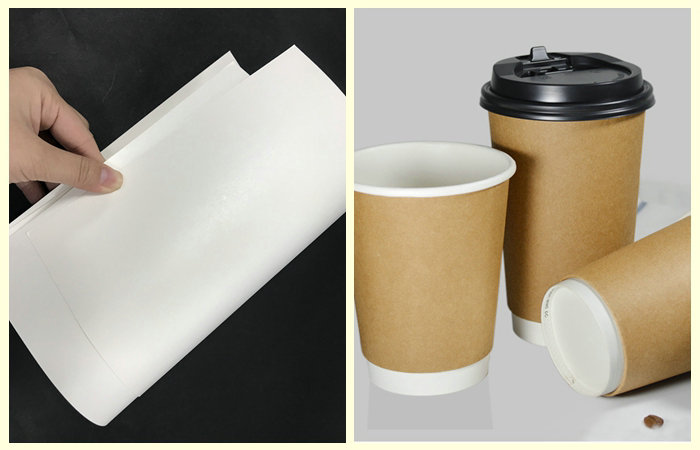 Waterproof Bleached Color 190gsm+18PE PE Coated Cup Paper To Produce Cup Fan