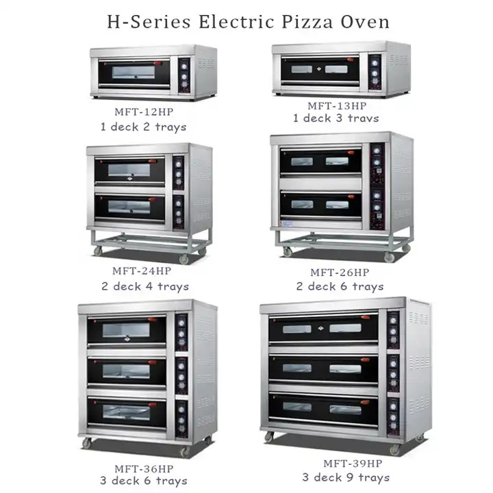OEM Bakery Kitchen Catering Equipment 3 Deck 9 Trays Bread Cake Pizza Baking Machine Oven