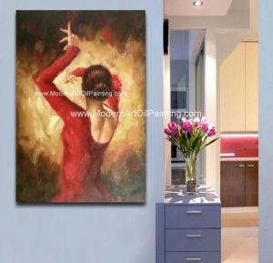 Modern Handmade Flamenco Dancer Oil Painting Abstract Wall Art Canvas Painting For Sale Abstract Art Canvas Paintings Manufacturer From China 108409569