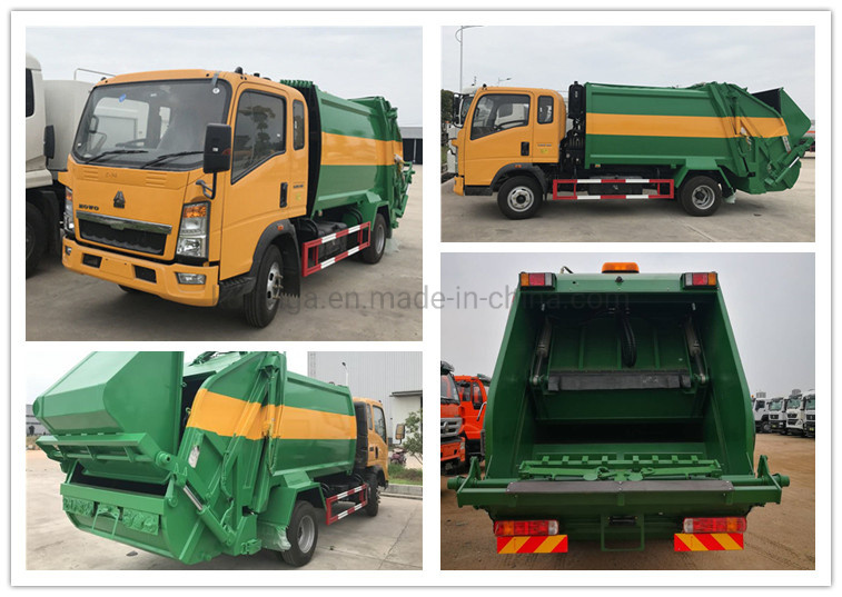 China Factory Small Size 3 Ton Sino HOWO 4X2 Garbage Truck Prices
