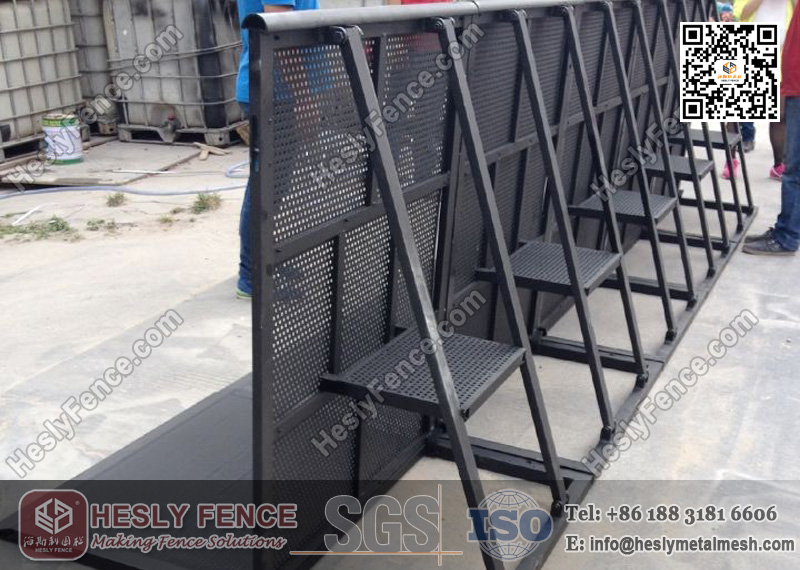 Black Color Aluminium Stage Barrier