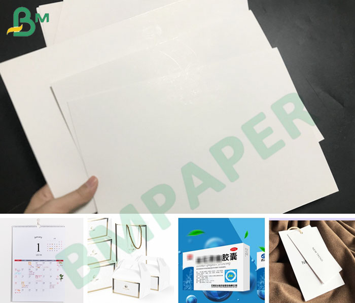 C1S Coated 300gsm 400gsm Solid Bleached Sulfate SBS 1 Side Paper Board 