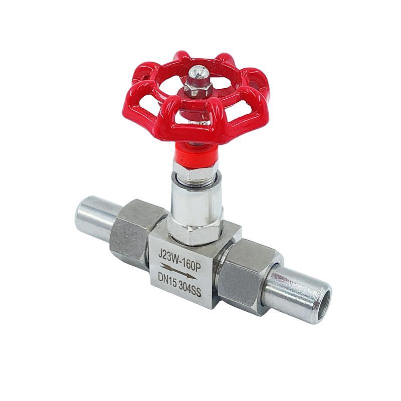 Premium Outlet High Pressure Stainless Steel Welded Needle Valve with Thread