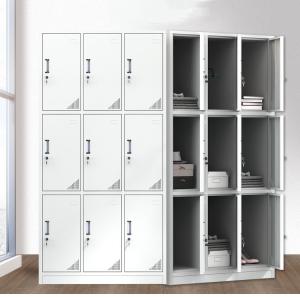 China SS 9 Door Medicine Display Cabinet OEM Metal Storage Locker on sale 