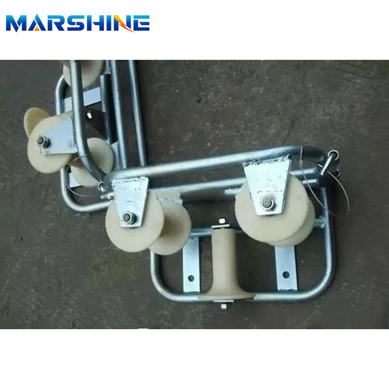 Aluminum Nylon Wheel Cable Laying Guide Pulling Roller Cable Corner Straight-Line Dual-Purpose Roller