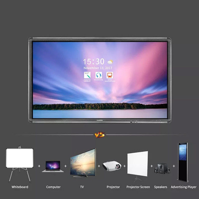 8ms 100 Inch Touch Screen TV Freestanding Smart Interactive Screen 1