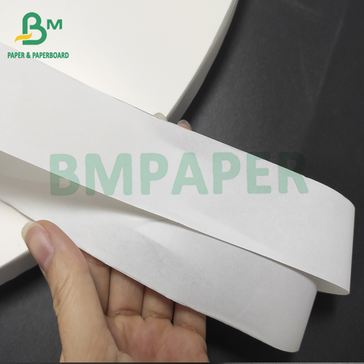 Food Safe 24gsm Straw Wrap Paper White Color 27mm x 6000 meters Rolls