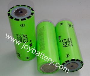 China rechargeable battery,26650 battery, lifepo4 a123 anr26650，3.3V 2500mAh 30C Discharge Rate wholesale