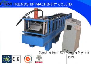 China Aluminum Beno Panel Standing Seam Roll Forming Machine 4 KW Main Motor With Seamer on sale 