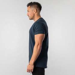 Wholesale Workout New Arrivals Hot Sale 95% Cotton 5% Elastane Mens Muscle Fit Gym Breathable T Shirt for Men