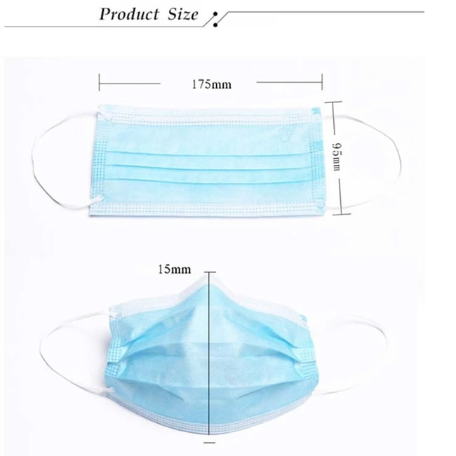 Blue Color Disposable Face Mask Respirators Manufacturer