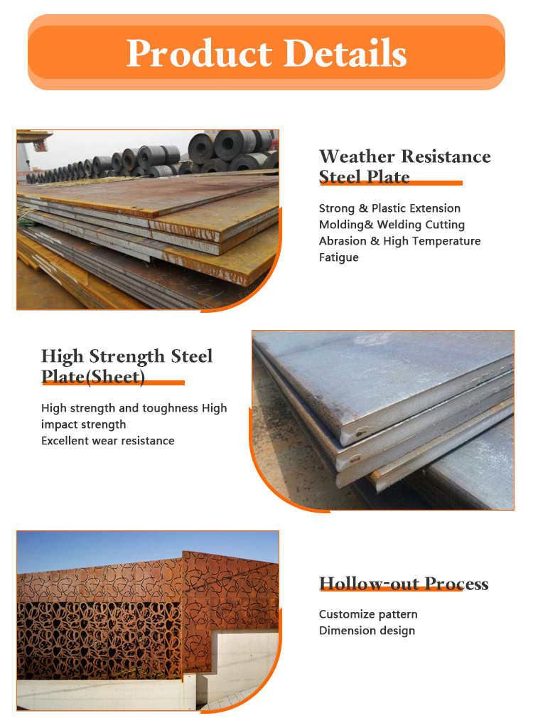 ASTM a 588 Gr. B Corten Steel Plate Sheet Weathered Steel Plate