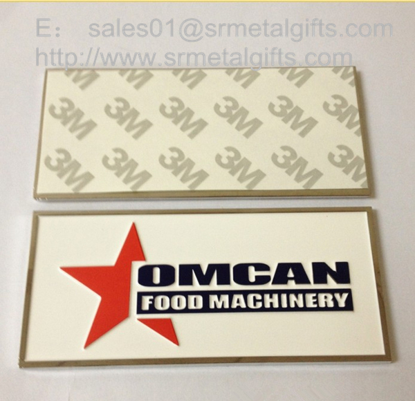 enamel steel sign plates with adhesive 3M