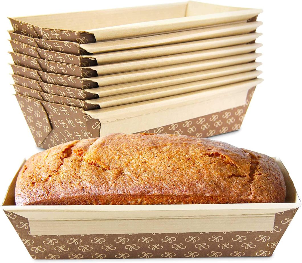 Rk Bakeware China Disposable Corrugated Kraft Paper Baking Loaf Pan Bread Mold