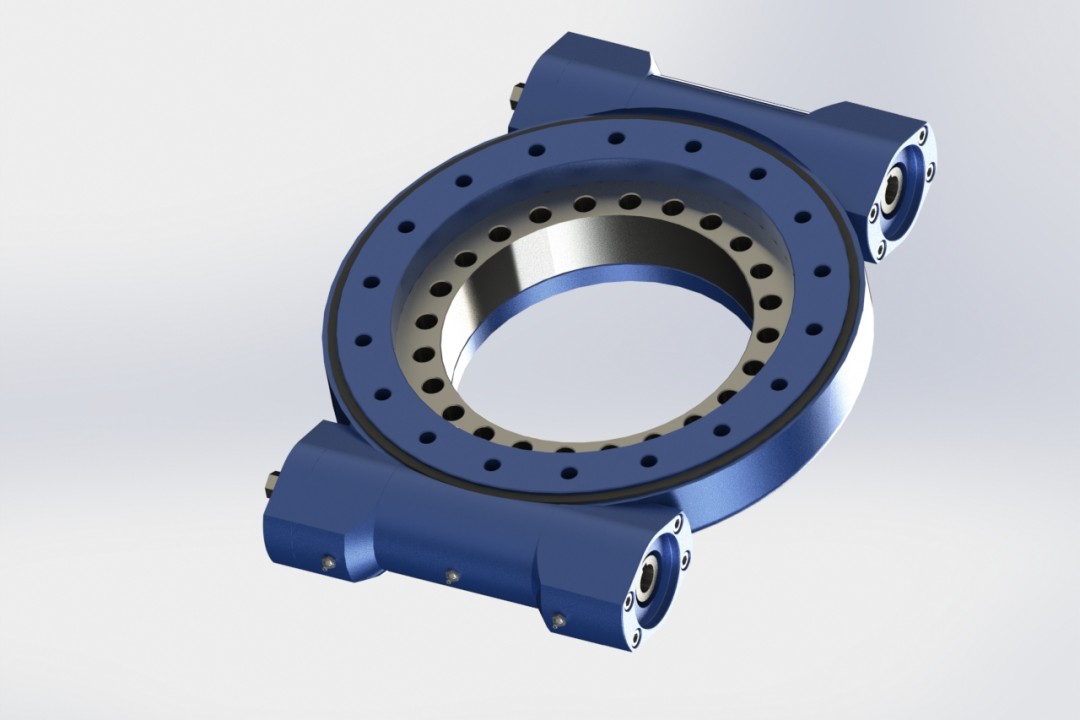 Heavy Duty HSE Series Slewing Ring Bearing Worm Drive For Crane Machinery or Solar Tracker