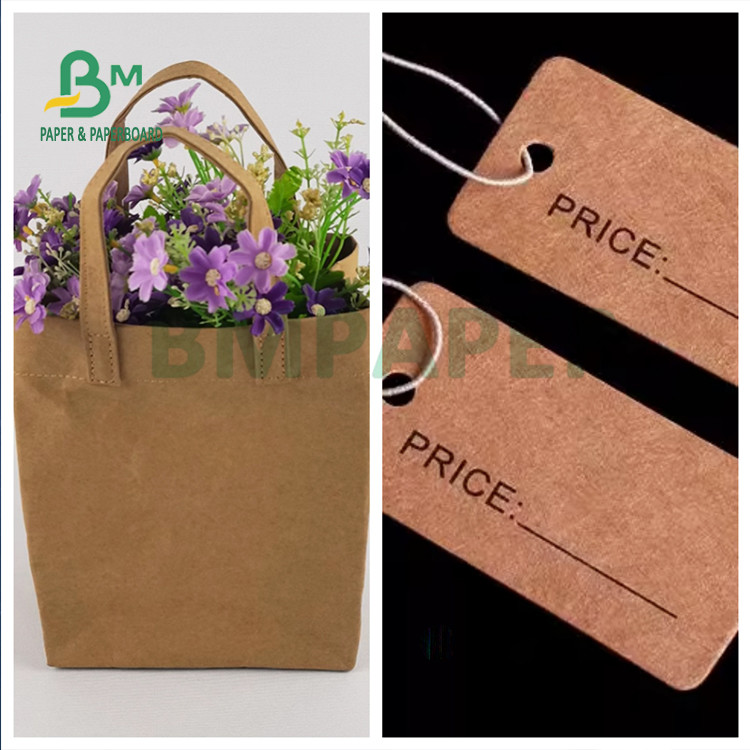 0.5mm High breakage tolerance Washable Kraft Paper Flexible for Tags