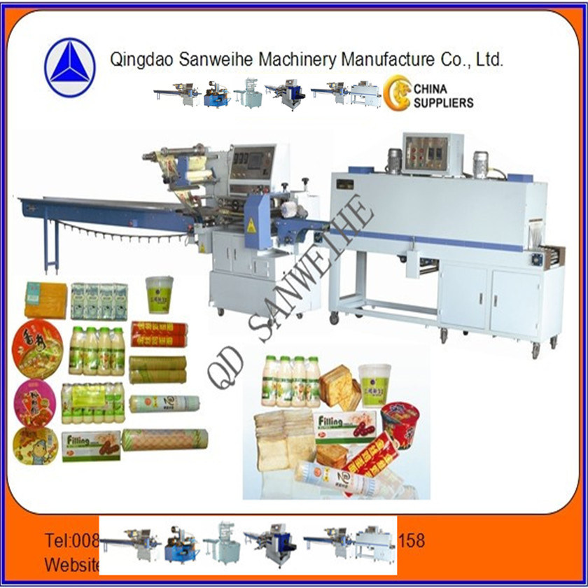 SWC-590 Swd-2000 Fully Sealed Type Automatic Heat Shrink Packaging Machine