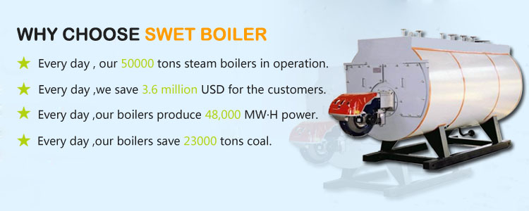 WNS 20t/h oil fired fire tube steam boiler for Textile industry
