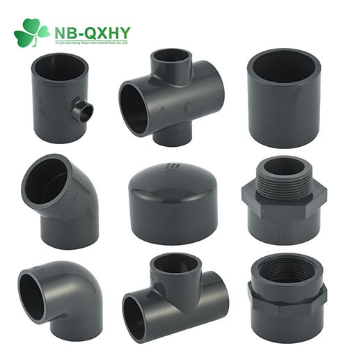 Water Supply System Pn16 DIN PVC Pipe Fitting Elbow Tee Pipe Fitting
