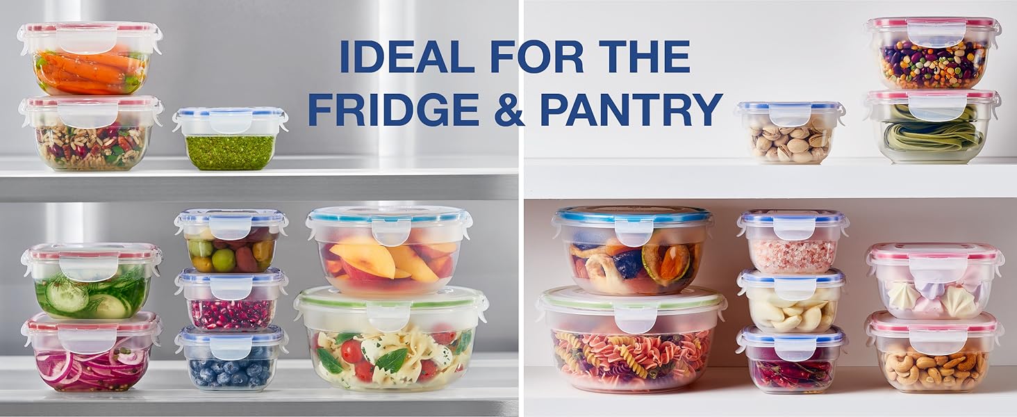 LocknLock Colormates storage is great for both fridge and pantry