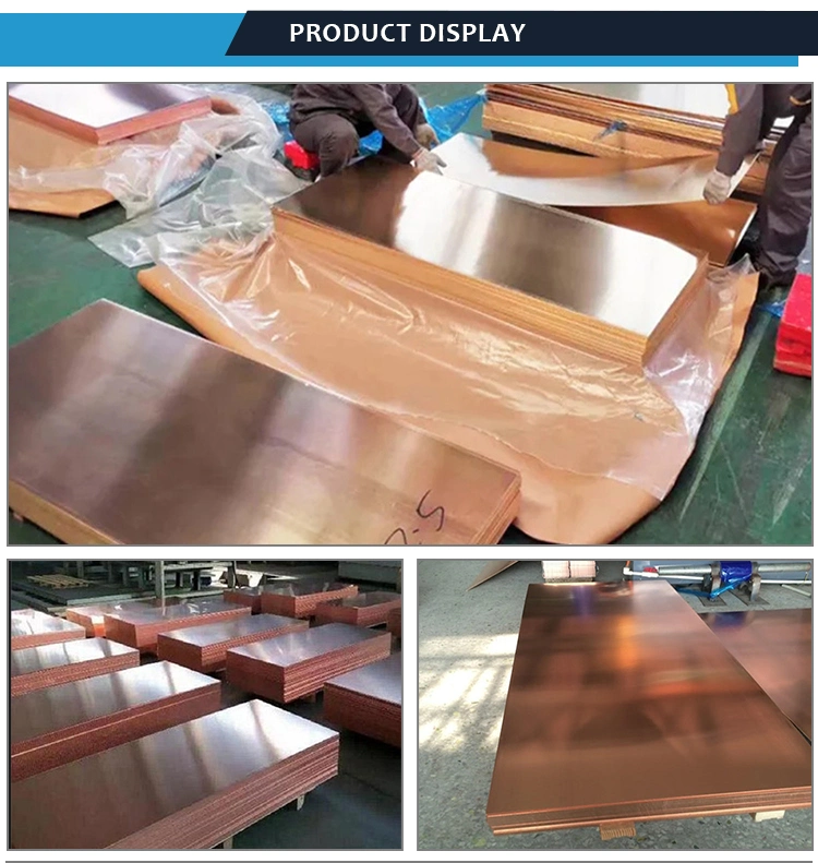 C11000 C10200 High Quality Copper Sheet Plate Polished Brass Copper Sheet