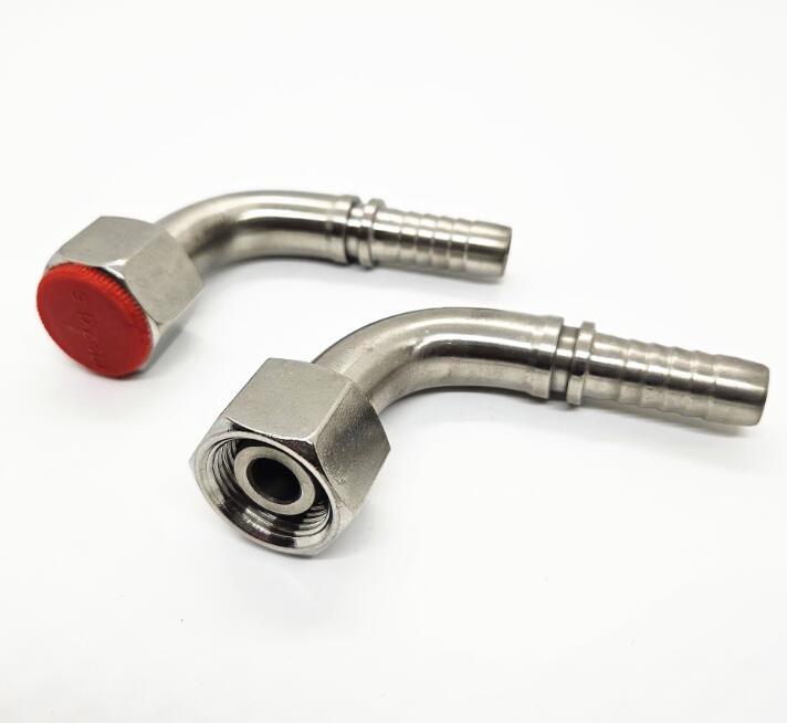 Hydraulic Supplier Female Metric O-Ring Seal Joint Swivel Elbow Hydraulic Hose Fitting 20591