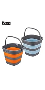 2 pack 10L bucket rectangle