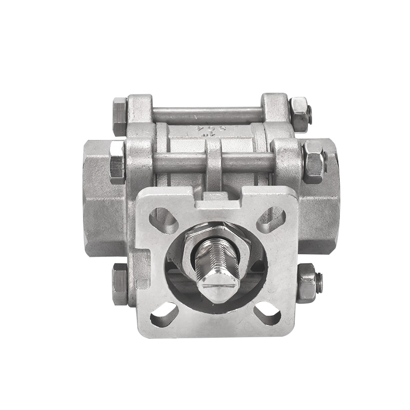 3PC Stainless Steel Ball Valve with ISO 5211