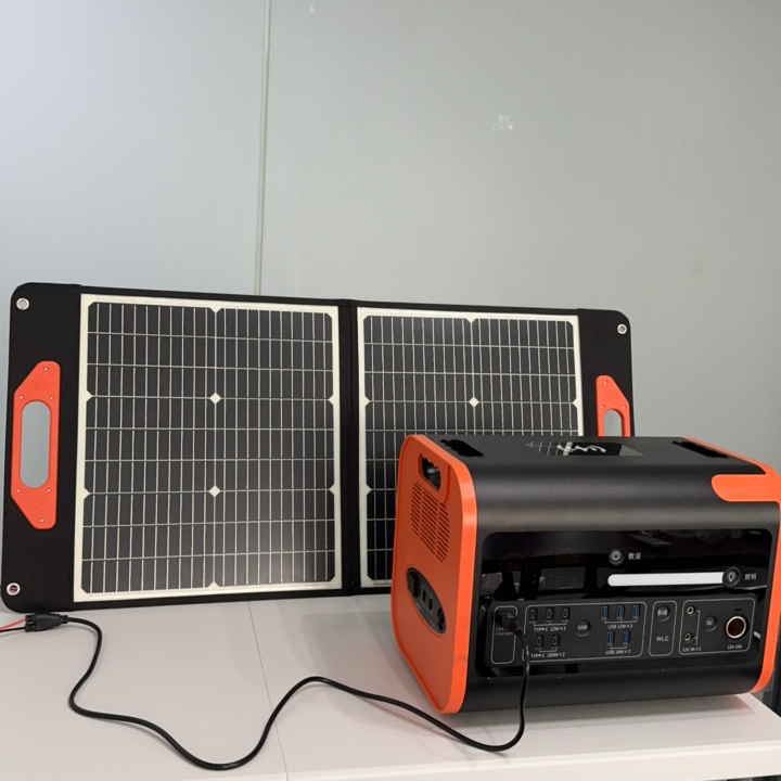2200W LiFePO4 Battery Container Built-in Inverter and Solar Controller Portable Power Station