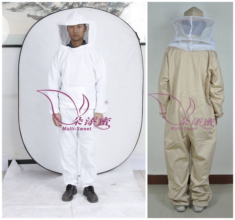 White Brown Half Body Beekeeping Protection Jacket for Beekeeper