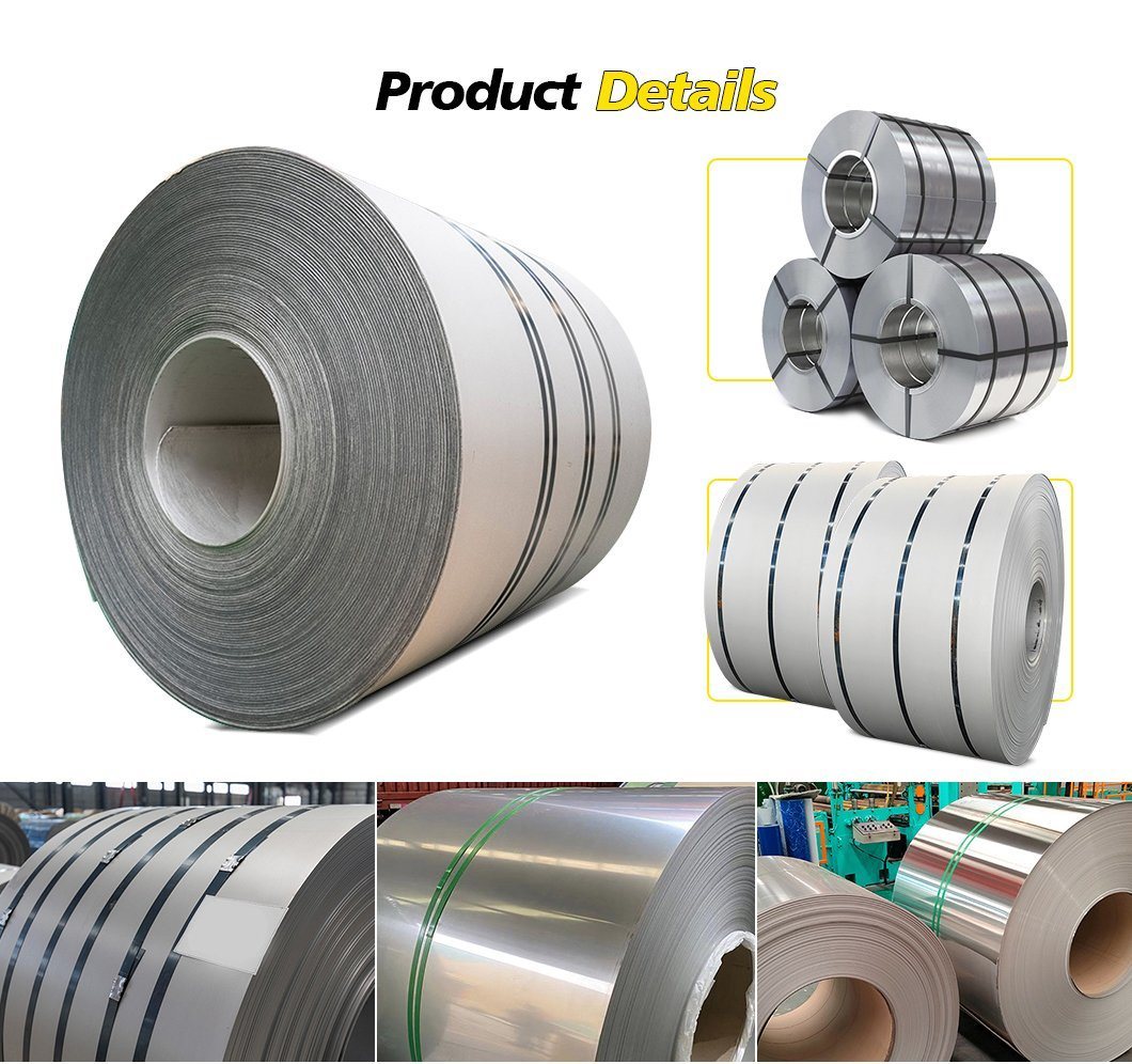 Customized Size 304 304L 316 316L Stainless Steel Coil 201 Grade Cold Rolled Stainless Steel Foil Stainless Steel Coil