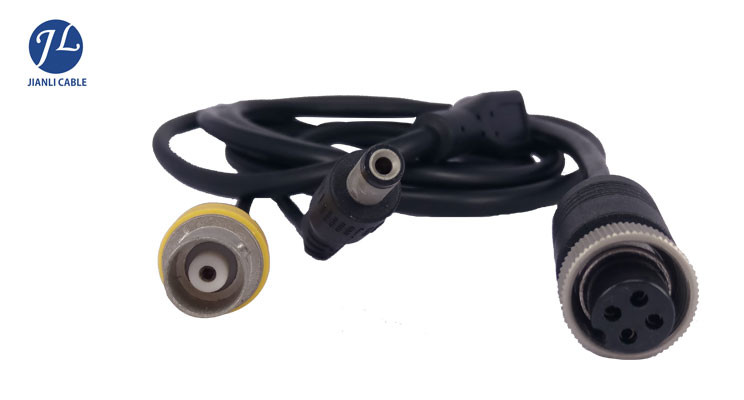 A/V Power Cctv Camera Wire With Dc Bnc Rca Cable For Vehicle Security Camera System