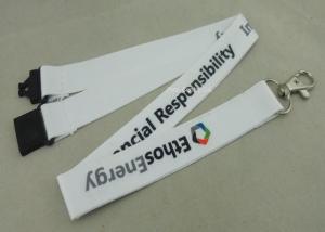 China Sport Meeting Neck Custom Printed Lanyards Polyester With Mobile Holder on sale 