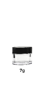 Beauticom Pana Clear Plastic Sample Jars hold creams powder dip liquids cosmetic creams and lotion