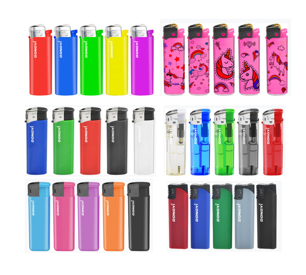 Five Colors Body with Good Quality Standard Electronic EU Lighter