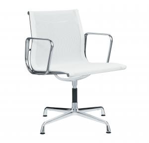 4 Fix Legs White Mesh Desk Chair Comfortable Aluminum Group
