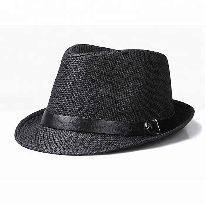 Panama Man juzz hat , Summer Brim Straw hat Fedora Beach Trilby