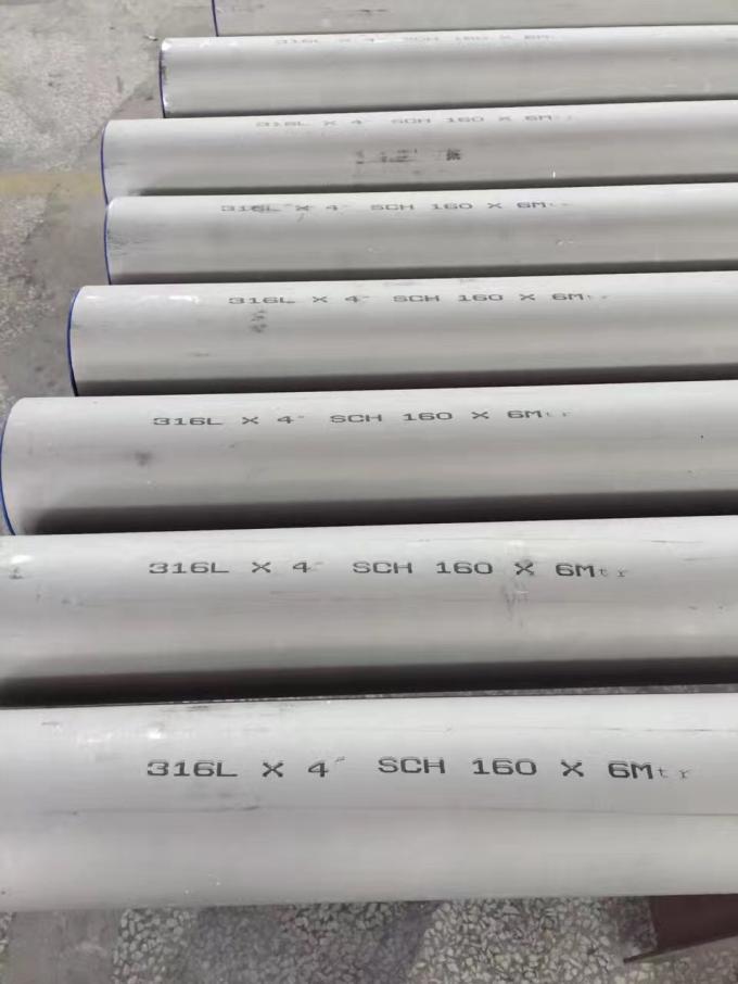 Seamless AISI 25mm Stainless Steel Round Pipe 50mm TUV Tube 316L 310S 0