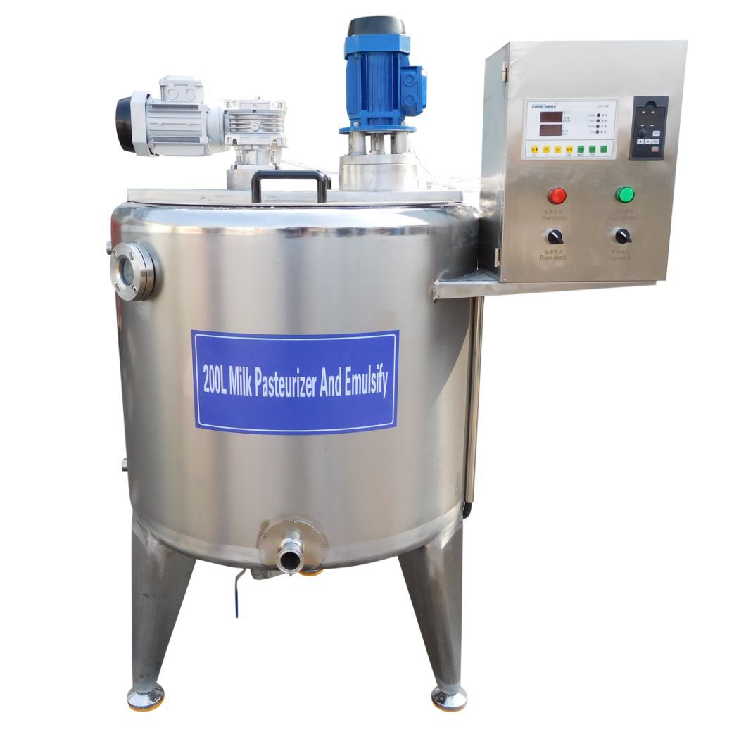 Stainless Steel Steam Electrical Heating Jacket High Shear Mixing Tank